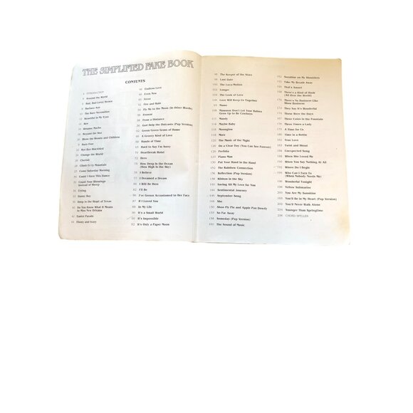 The Simplified Fake Book: 100 Songs In The Key Of C Piano Sheet Music Book - Picture 5 of 7